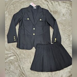 & Other Stories Black Blazer and Skirt Set